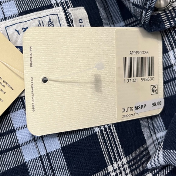 NWT - Levi’s Premium Men’s Relaxed Fit Western Shirt - Size XXL - Picture 14 of 14